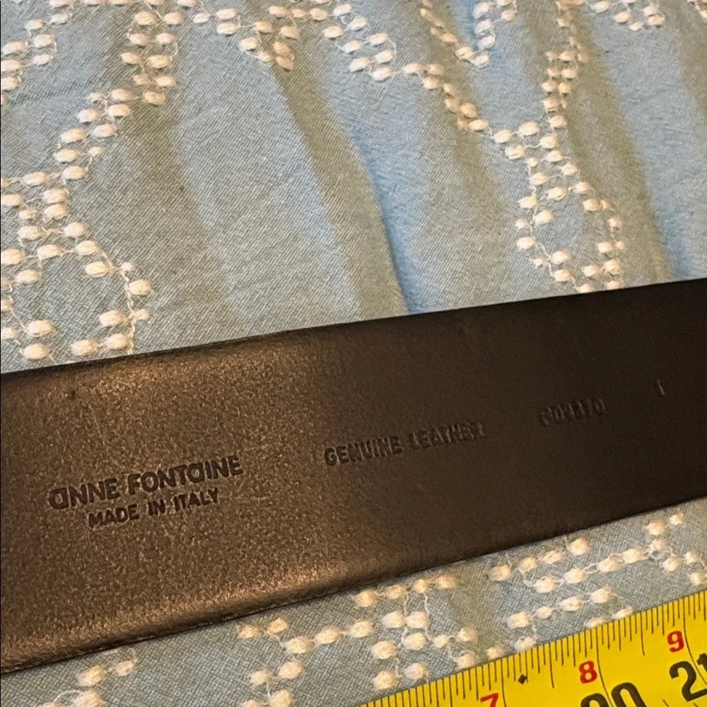 Anne Fontaine Italian leather chunky belt
